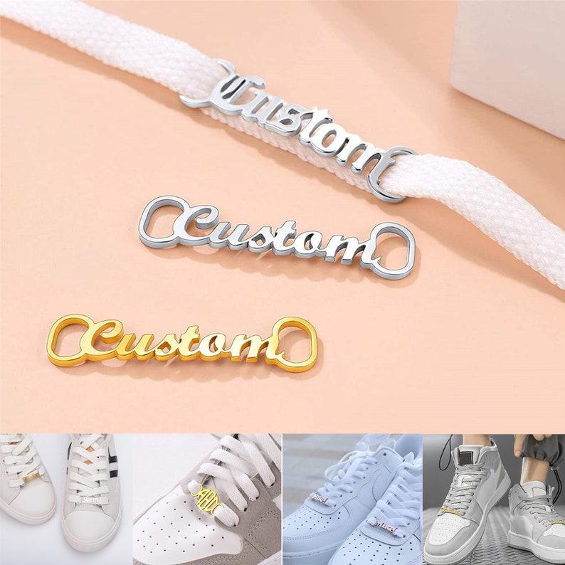 Customized Stainless Steel Shoe Buckle Jewelry with Personalized Name, Date, and Logo - Perfect Gifts for Best Friends