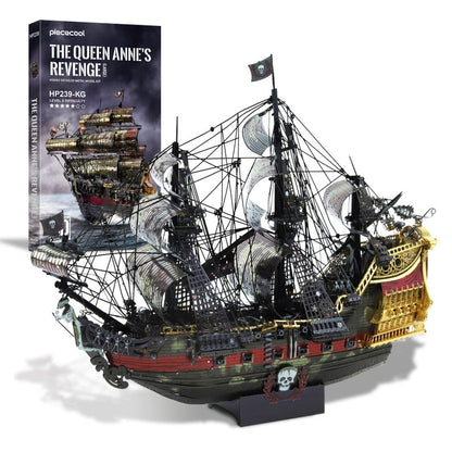 The Queen Anne's Revenge Pirate Ship 3D Metal Puzzle