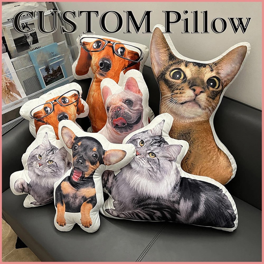 Customized Photo Pillow Cases: DIY Pet Cushion Toys and Personalized Stuffed Animal Dolls