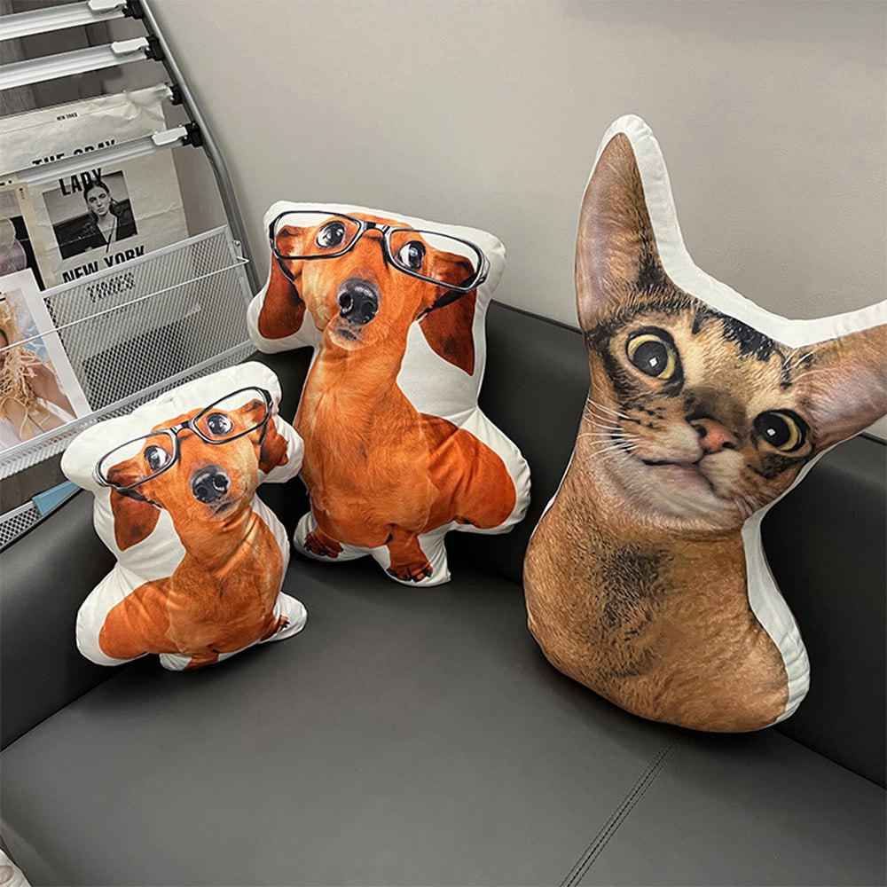 Customized Photo Pillow Cases: DIY Pet Cushion Toys and Personalized Stuffed Animal Dolls