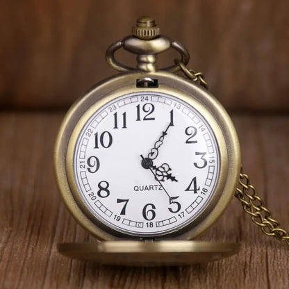 Lion Engraved Pocket Watch For Son