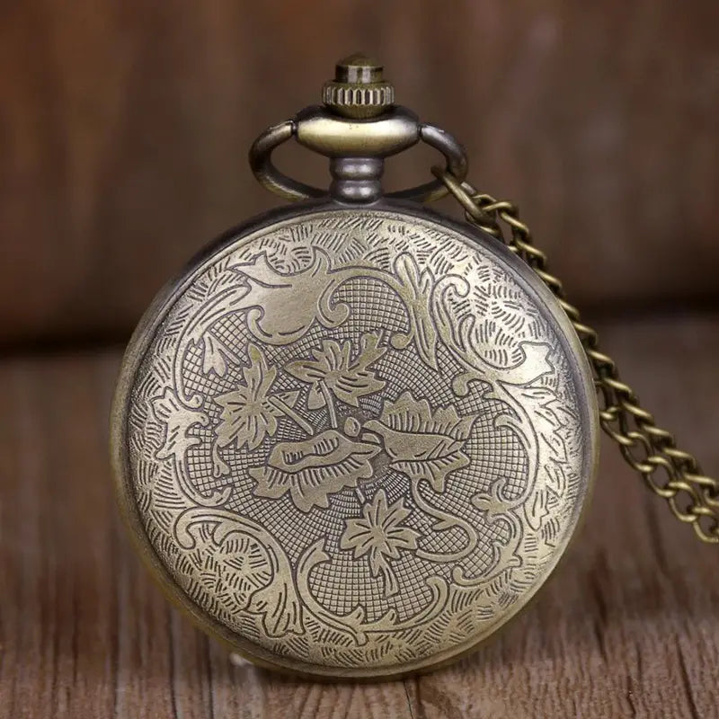 Lion Engraved Pocket Watch For Son