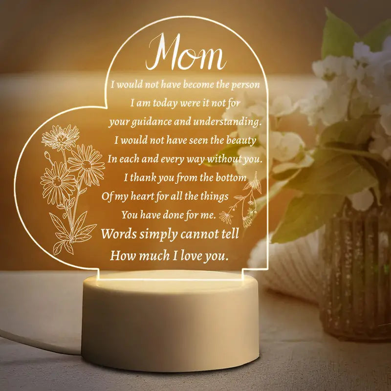 Acrylic Night Lamp Gifts For Mom