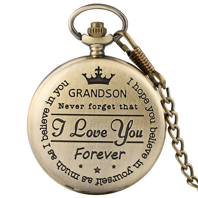 Luxury Chain Hook Pocket Watch For Grandson