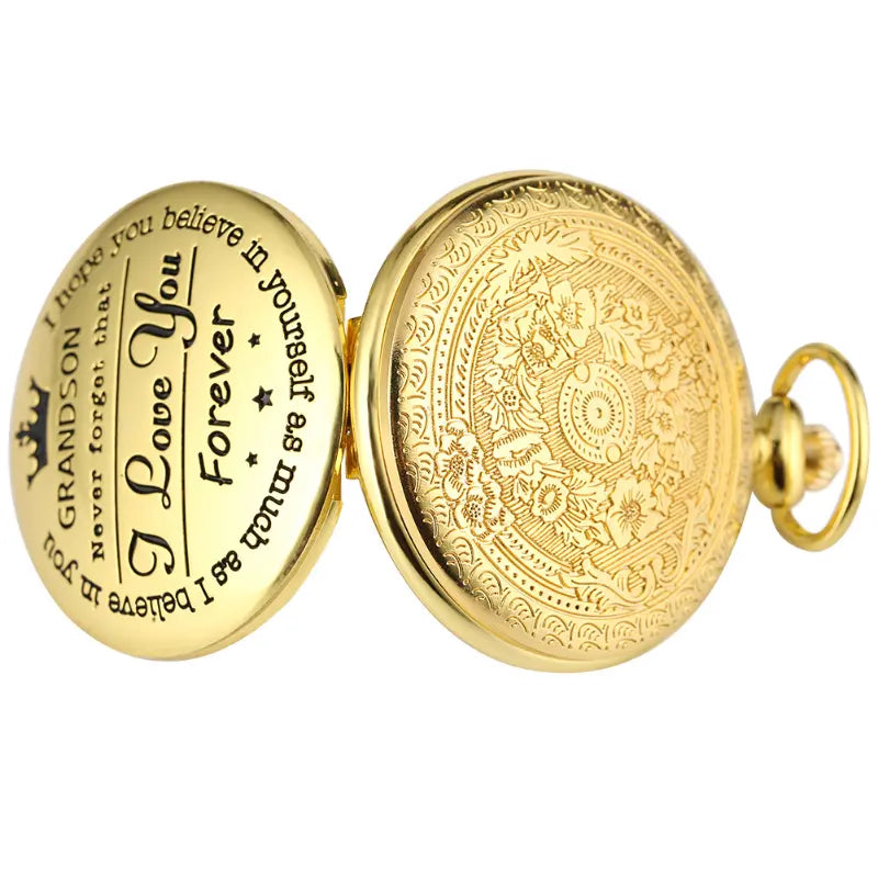 Luxury Chain Hook Pocket Watch For Grandson