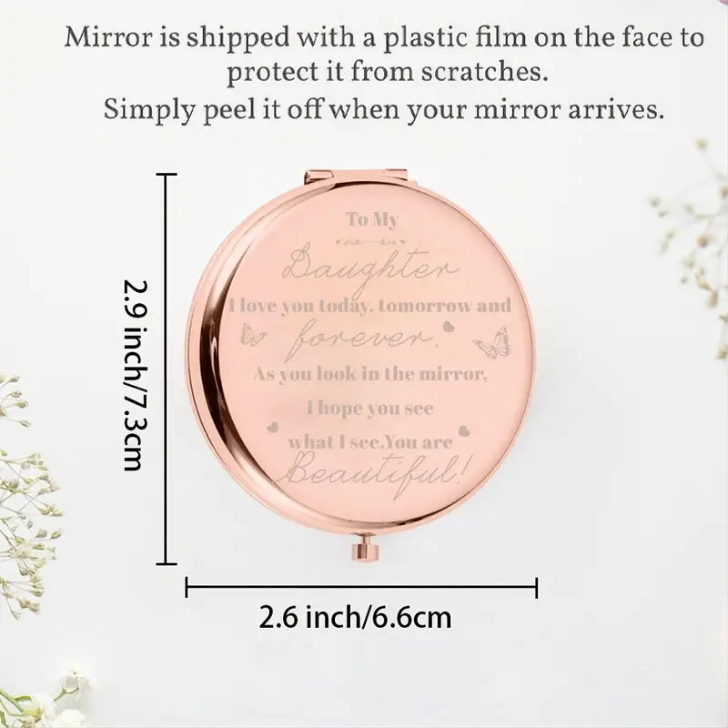 Gorgeous Rose Golden Makeup Mirror - Unique Gifts For Mom