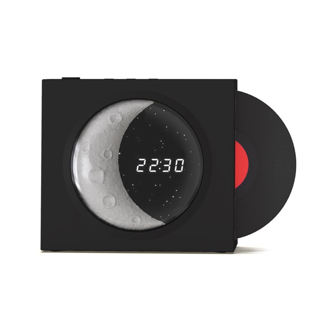 Moon Clock Speaker: Retro Vinyl Nostalgia Bluetooth Hi-Fi Player for Party Vibes!