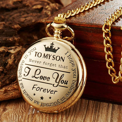 Engraved Pocket Watch Chain For Men