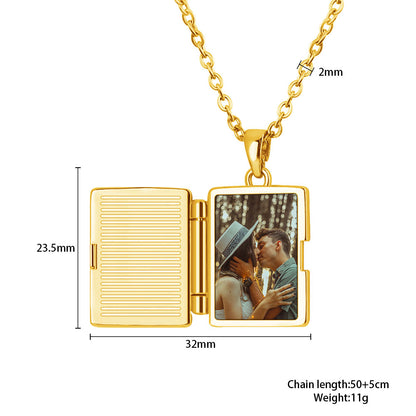 Album Pendant Necklace Personalized Photo