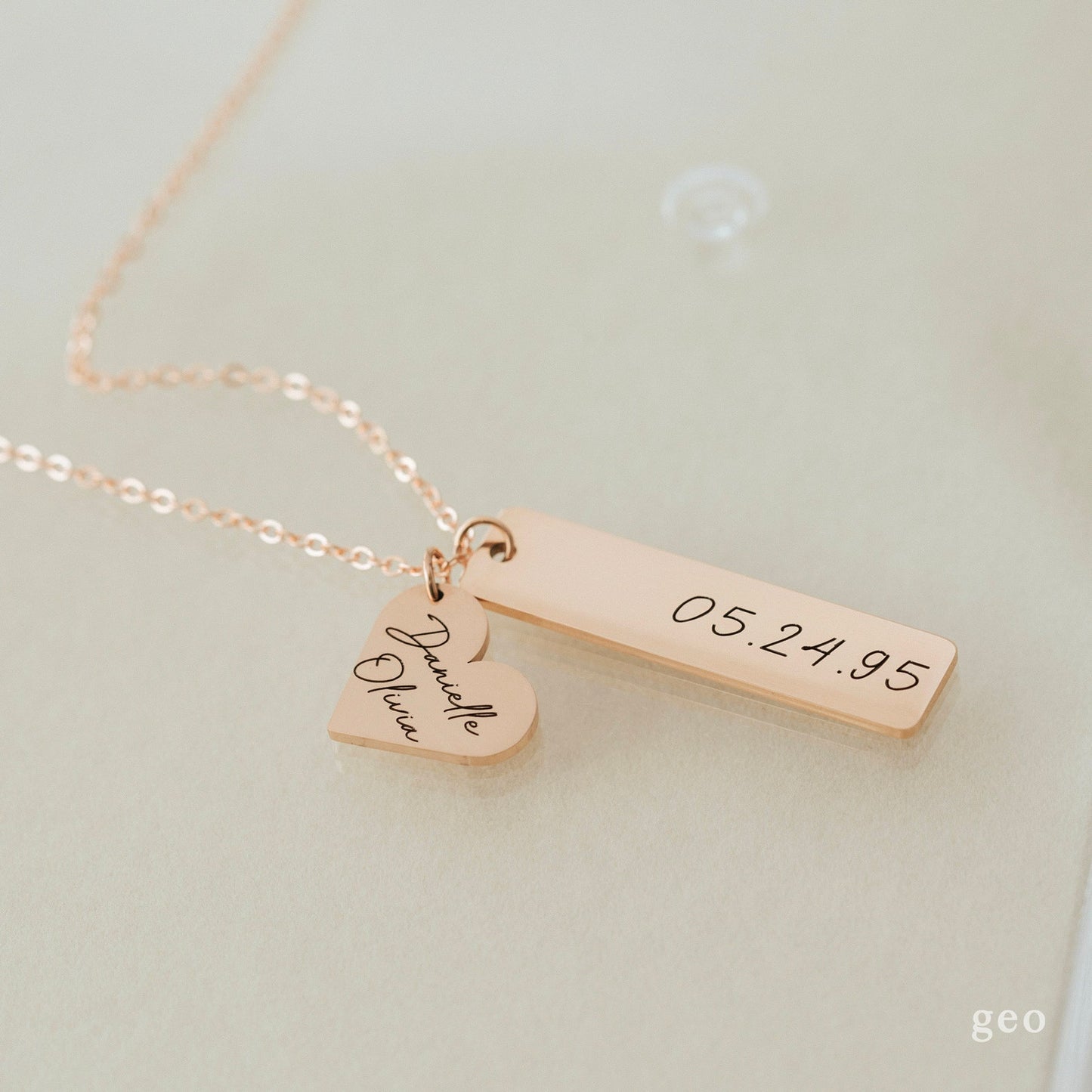 Custom Engraved Necklace - Personalized Gifts for Women