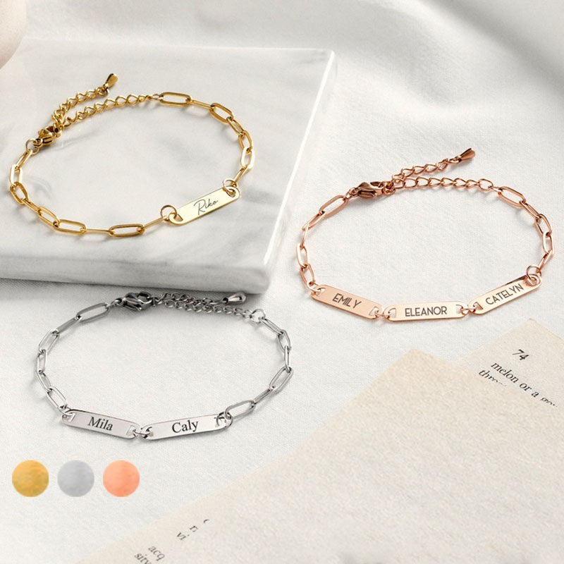 Multiple Name Bracelet for Friendship Couples