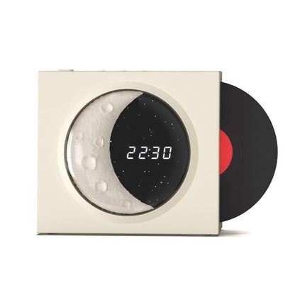 Moon Clock Speaker: Retro Vinyl Nostalgia Bluetooth Hi-Fi Player for Party Vibes!